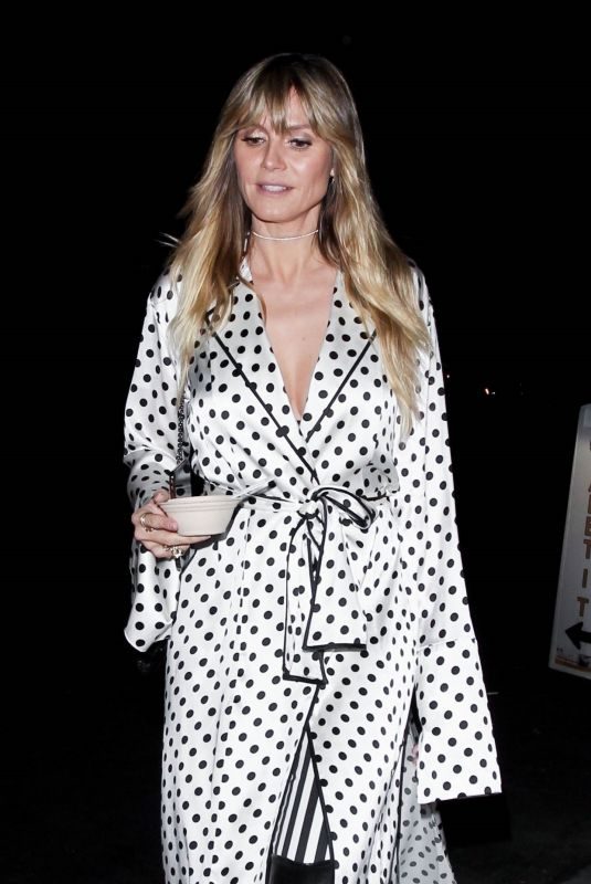 HEIDI KLUM Leaves Billie Eilish Album Release Party in Los Angeles 03/28/2019