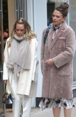 HILARY DUFF and SUTTON FOSTER on the Set of Younger in New York 02/27/2019