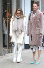 HILARY DUFF and SUTTON FOSTER on the Set of Younger in New York 02/27/2019