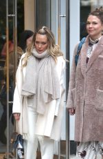 HILARY DUFF and SUTTON FOSTER on the Set of Younger in New York 02/27/2019
