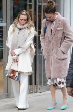 HILARY DUFF and SUTTON FOSTER on the Set of Younger in New York 02/27/2019