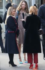 HILARY DUFF and SUTTON FOSTER on the Set of Younger in New York 02/27/2019