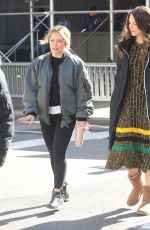 HILARY DUFF and SUTTON FOSTER on the Set of Younger in New York 03/11/2019