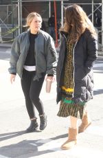 HILARY DUFF and SUTTON FOSTER on the Set of Younger in New York 03/11/2019