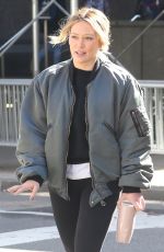 HILARY DUFF and SUTTON FOSTER on the Set of Younger in New York 03/11/2019