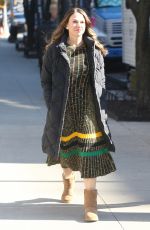 HILARY DUFF and SUTTON FOSTER on the Set of Younger in New York 03/11/2019