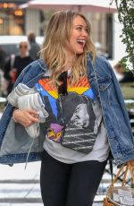 HILARY DUFF Leaves a Nail Salon in West Hollywood 03/21/2019