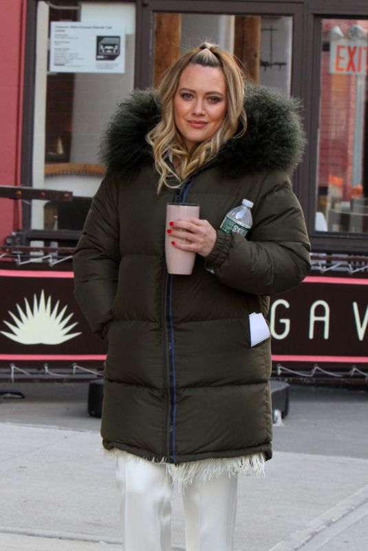 HILARY DUFF on the Set of Younger in New York 03/06/2019