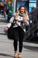 HILARY DUFF on the Set of Younger in New York 03/07/2019