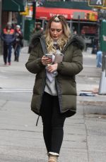 HILARY DUFF on the Set of Younger in New York 03/07/2019