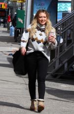 HILARY DUFF on the Set of Younger in New York 03/07/2019