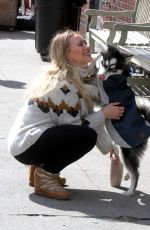 HILARY DUFF on the Set of Younger in New York 03/07/2019