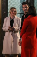 HILARY DUFF on the Set of Younger in New York 03/28/2019