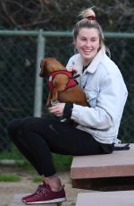 IRELAND BALDWIN at a Dog Park in Hollywood Hills 03/13/2019
