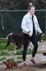 IRELAND BALDWIN at a Dog Park in Hollywood Hills 03/13/2019