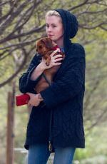 IRELAND BALDWIN out with her Dog at a Park in Los Angeles 03/19/2019
