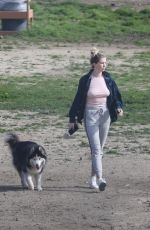 IRELAND BALDWIN Out with Her Dog in Santa Monica 03/10/2019