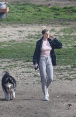 IRELAND BALDWIN Out with Her Dog in Santa Monica 03/10/2019