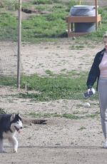 IRELAND BALDWIN Out with Her Dog in Santa Monica 03/10/2019