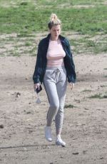 IRELAND BALDWIN Out with Her Dog in Santa Monica 03/10/2019