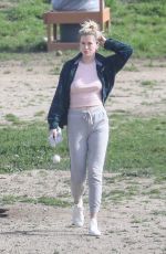 IRELAND BALDWIN Out with Her Dog in Santa Monica 03/10/2019