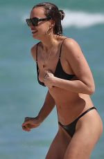 IRINA SHAYK in Bikini at a Beach in Miami 03/07/2019