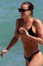 IRINA SHAYK in Bikini at a Beach in Miami 03/07/2019