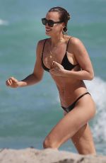 IRINA SHAYK in Bikini at a Beach in Miami 03/07/2019