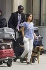 ISABELA MONER Out with Her Dog at LAX Airport in Los Angeles 03/29/2019