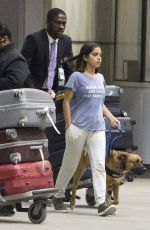 ISABELA MONER Out with Her Dog at LAX Airport in Los Angeles 03/29/2019