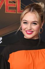 ISKRA LAWRENCE at Captain Marvel Premiere in Hollywood 03/04/2019
