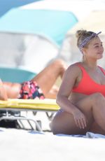 ISKRA LAWRENCE in Swimwear at a Photoshoot on the Beach in Miami 03/29/2019