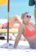 ISKRA LAWRENCE in Swimwear at a Photoshoot on the Beach in Miami 03/29/2019