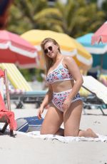 ISKRA LAWRENCE in Swimwear at a Photoshoot on the Beach in Miami 03/29/2019