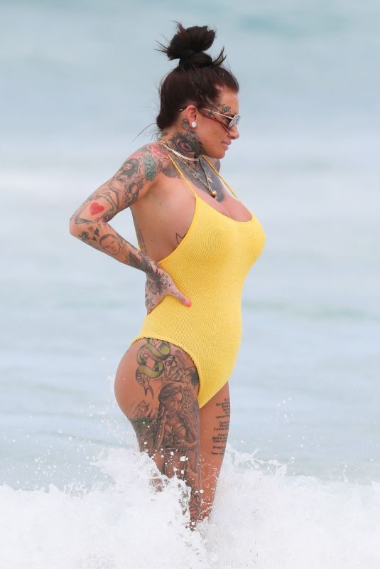 JEMMA LUCY in Swiumsuit at a Beach in Sydney 02/28/2019