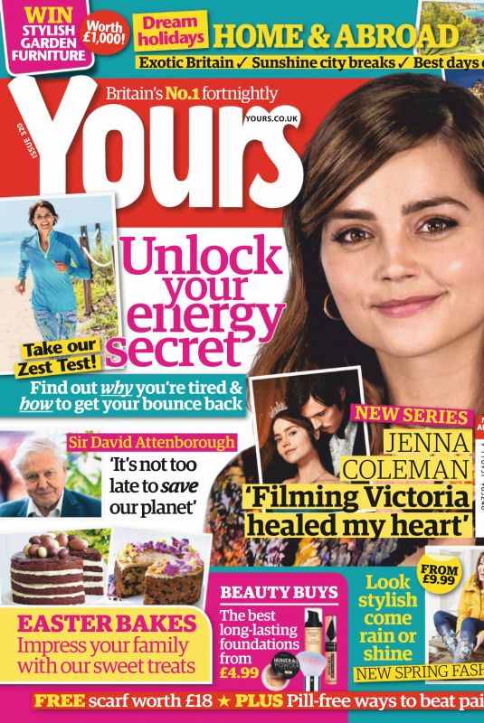 JENNA LOUISE COLEMAN in Yours Magazine, UK March 2019