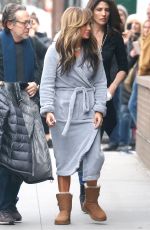 JENNIFER and LYNDA LOPEZ on the Set of Hustlers in New York 03/28/2019