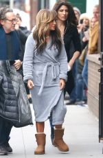 JENNIFER and LYNDA LOPEZ on the Set of Hustlers in New York 03/28/2019
