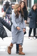 JENNIFER and LYNDA LOPEZ on the Set of Hustlers in New York 03/28/2019