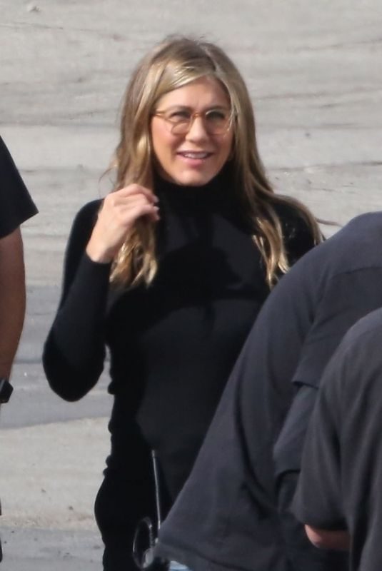JENNIFER ANISTON on the Set of Murder Mystery in Los Angeles 03/21/2019