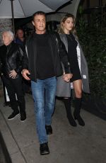 JENNIFER FLAVIN, SISTINE ROSE STALLONE and Sylvester Stallone jennifer flavin along with daughter sistine rose stallone are spotted dining at madeo restaurant in beverly hills 09.03.2019 x13 | hqcelebcorner