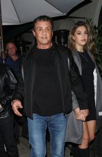 JENNIFER FLAVIN, SISTINE ROSE STALLONE and Sylvester Stallone jennifer flavin along with daughter sistine rose stallone are spotted dining at madeo restaurant in beverly hills 09.03.2019 x13 | hqcelebcorner