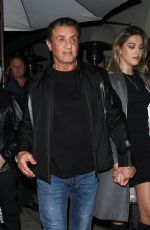 JENNIFER FLAVIN, SISTINE ROSE STALLONE and Sylvester Stallone jennifer flavin along with daughter sistine rose stallone are spotted dining at madeo restaurant in beverly hills 09.03.2019 x13 | hqcelebcorner