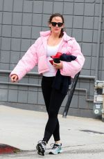 JENNIFER GARNER Arrives at Boxing Class in Brentwood 03/11/2019
