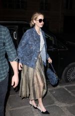 JENNIFER LAWRENCE Arrives at Her Hotel in Paris 02/27/2019
