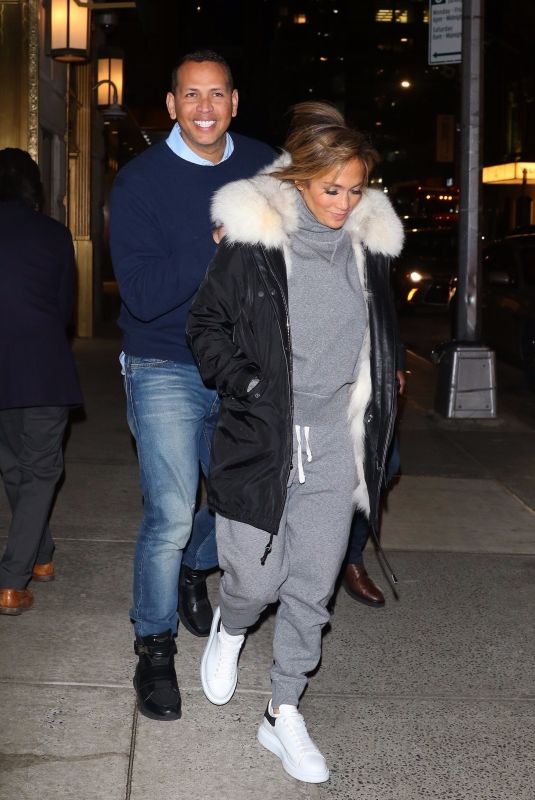 JENNIFER LOPEZ and Alex Rodriguez at Polo Bar in New York 03/26/2019