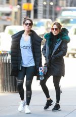 JENNIFER LOPEZ and Her Sister Lynda Heading to a Gym in New York 03/18/2019