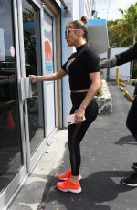 JENNIFER LOPEZ Arrives at a Gym in Miami 03/13/2019