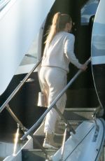 JENNIFER LOPEZ Boarding a Private Jet in Miami 03/15/2019