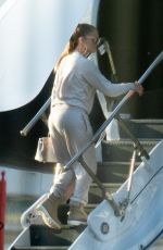 JENNIFER LOPEZ Boarding a Private Jet in Miami 03/15/2019